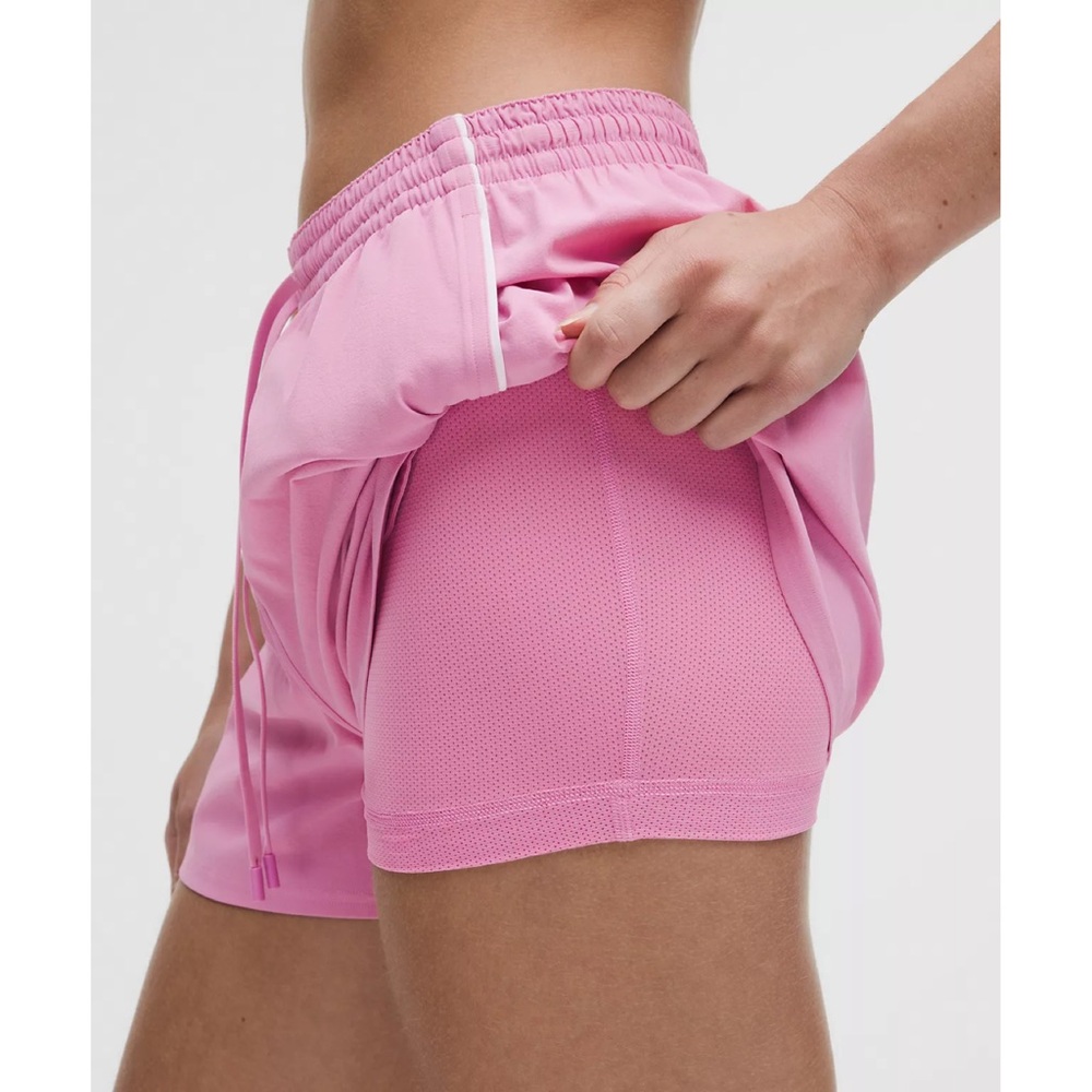 Lululemon Athletica | Court Rival High-Rise Short 3" in Pink Frosting ~ US 8 - Picture 7 of 11